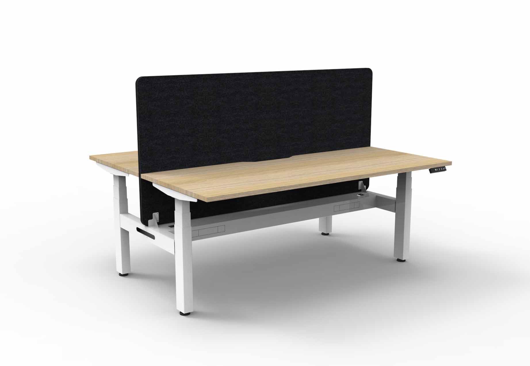 Boost+ Back to Back Workstation - Cable Tray and Eco Screen